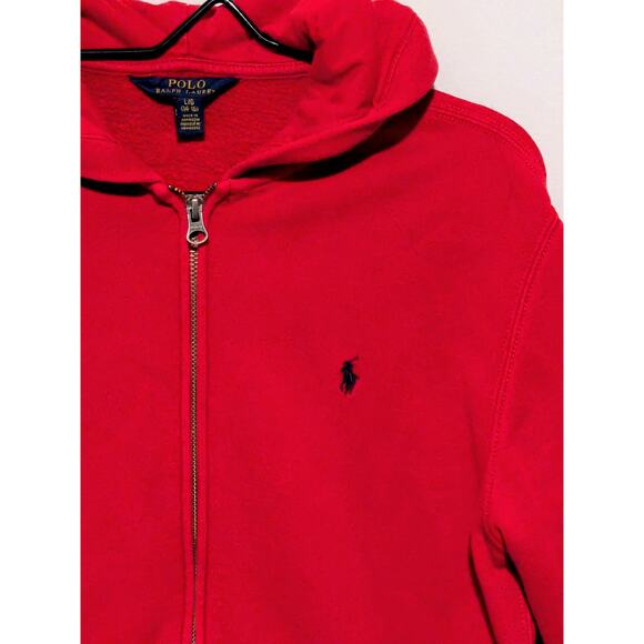 Polo Ralph Lauren Red Hoodie Size L (14-16) - Picture 3 of 7